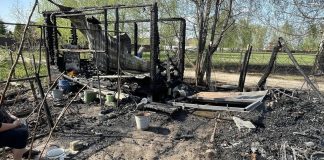 На пожаре в Заокском пострадала женщина